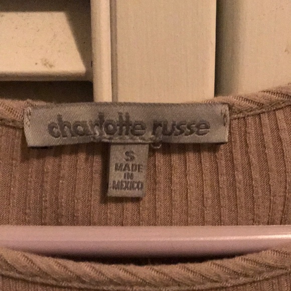 Tan Ribbed Top - Picture 2 of 3